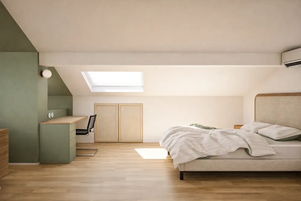 aménagement combles chambre ado maison de maître Bordeaux